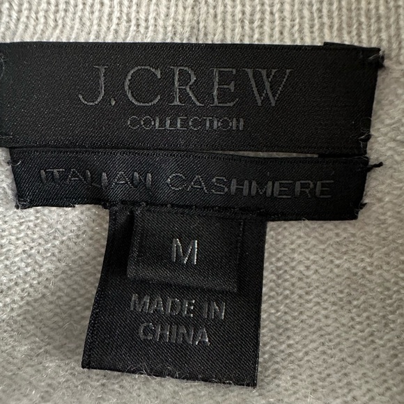 J. Crew NWOT Italian Cashmere Long Open Front Cardigan Sweater Medium - Picture 13 of 16